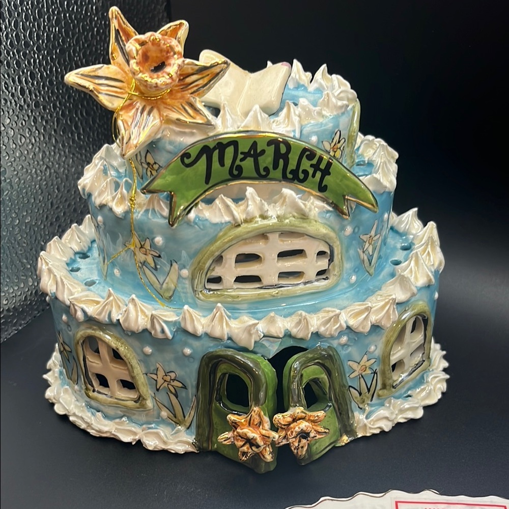 March Ceramic Cottage by Blue Sky